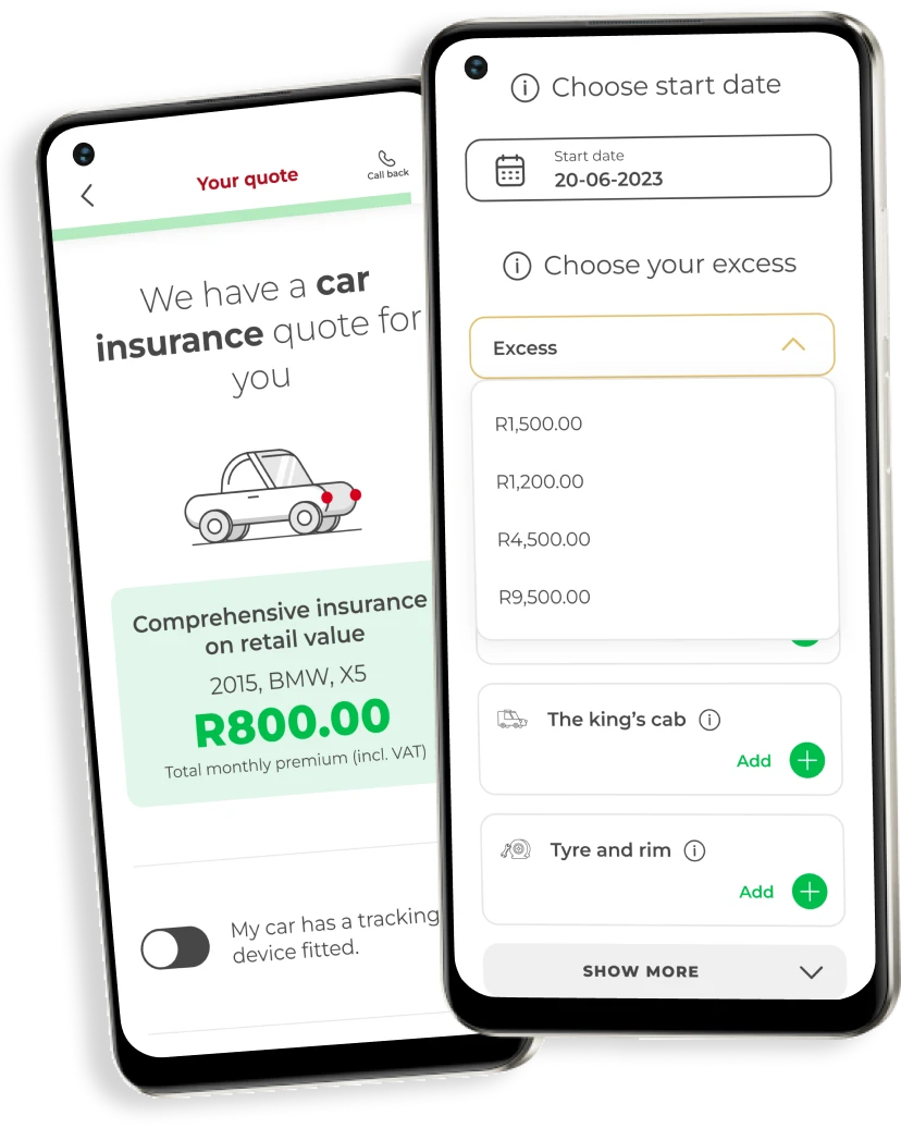 Personal Excess - App SSP Image - South Africa